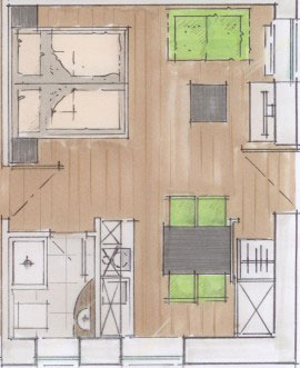 Grundrissbild Apartment Riesling